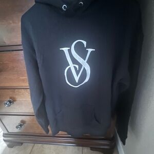 Black Victoria's Secret Logo Hoodie